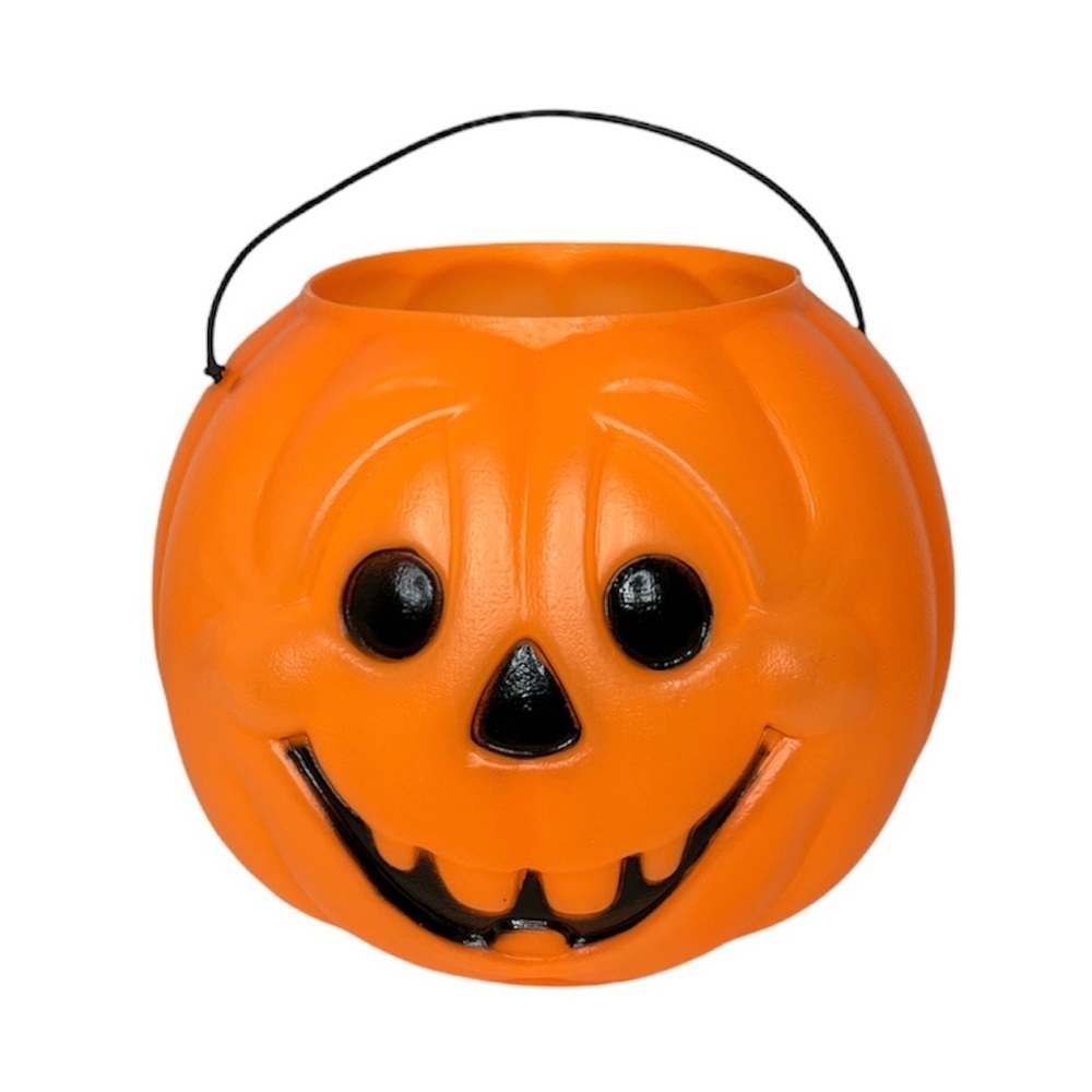 Vintage‎ Norfolk Halloween Trick-or-Treat Pumpkin Bucket Blow Mold Made in USA